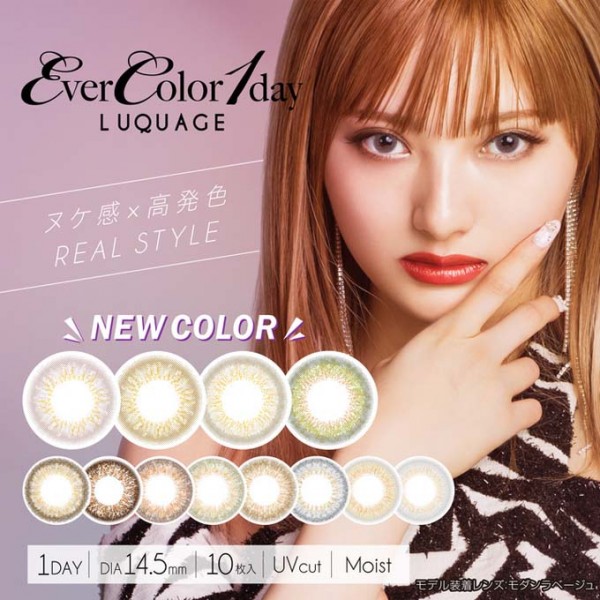 EverColor 1 DAY LUQUAGE 10片(12選色)